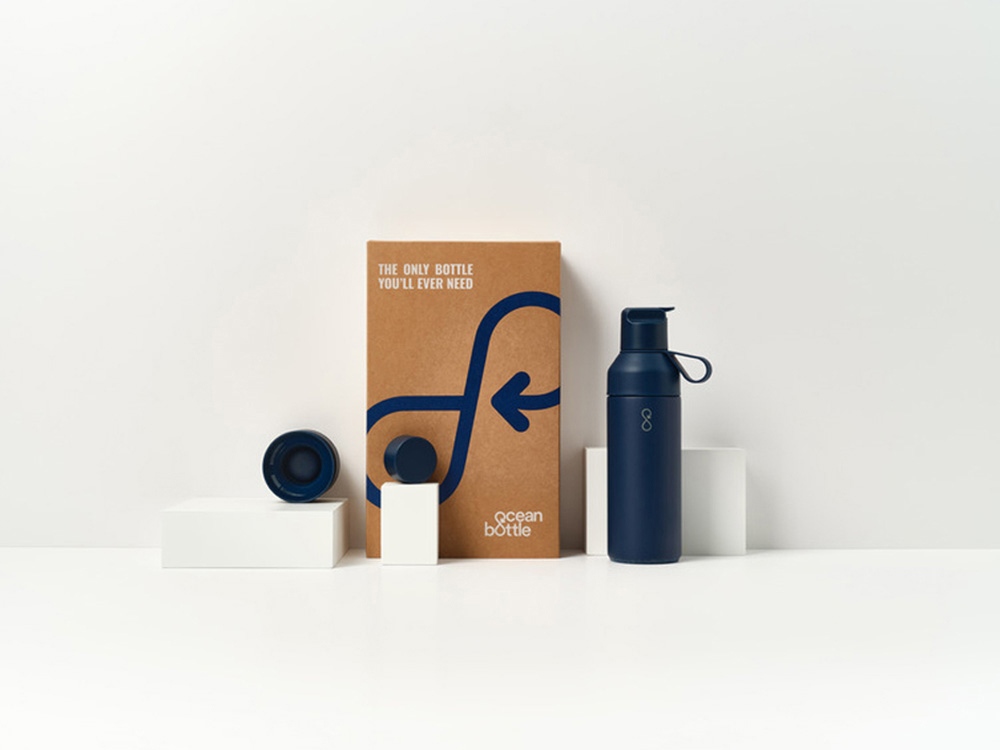 Подарочный набор Ocean Bottle 3-в-1 объемом 500 мл - Синий — изображение 2
