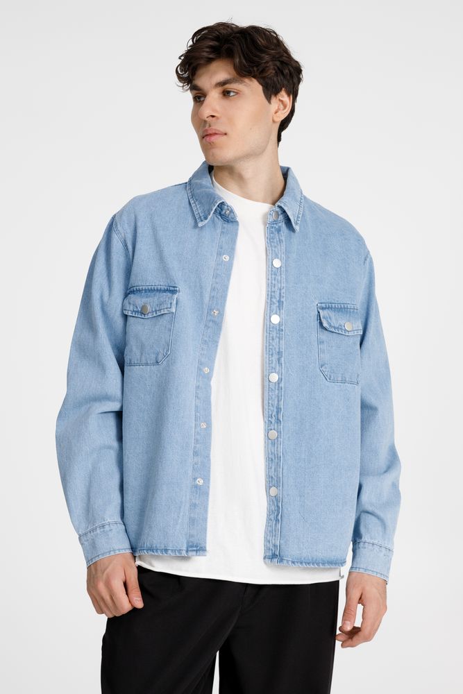 Куртка джинсовая O3, голубая — изображение 3