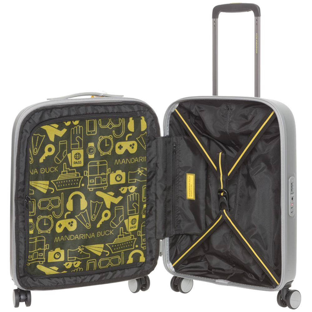 Чемодан Logoduck S, серебристый — изображение 4