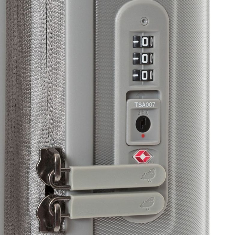 Чемодан Logoduck S, серебристый — изображение 5