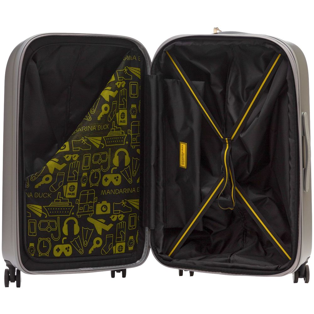 Чемодан Logoduck M, серебристый — изображение 4