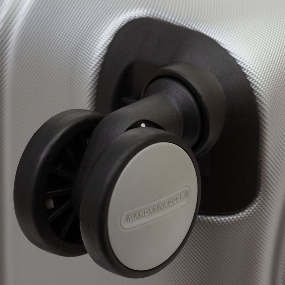 Чемодан Logoduck M, серебристый — изображение 7