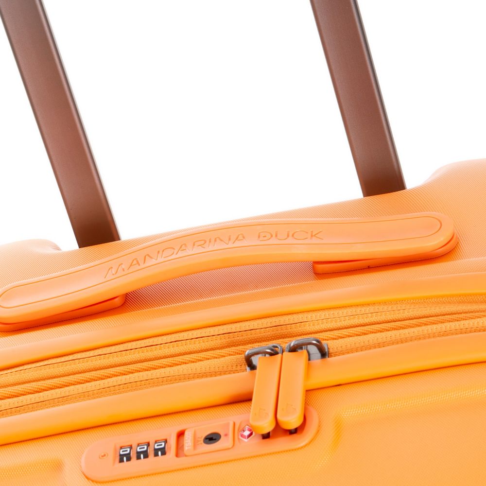 Чемодан Logoduck M, оранжевый — изображение 5