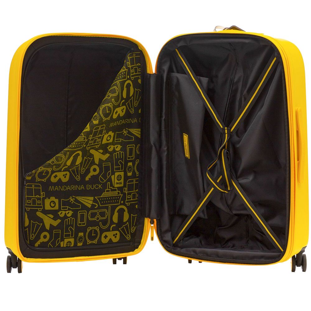 Чемодан Logoduck M, желтый — изображение 4