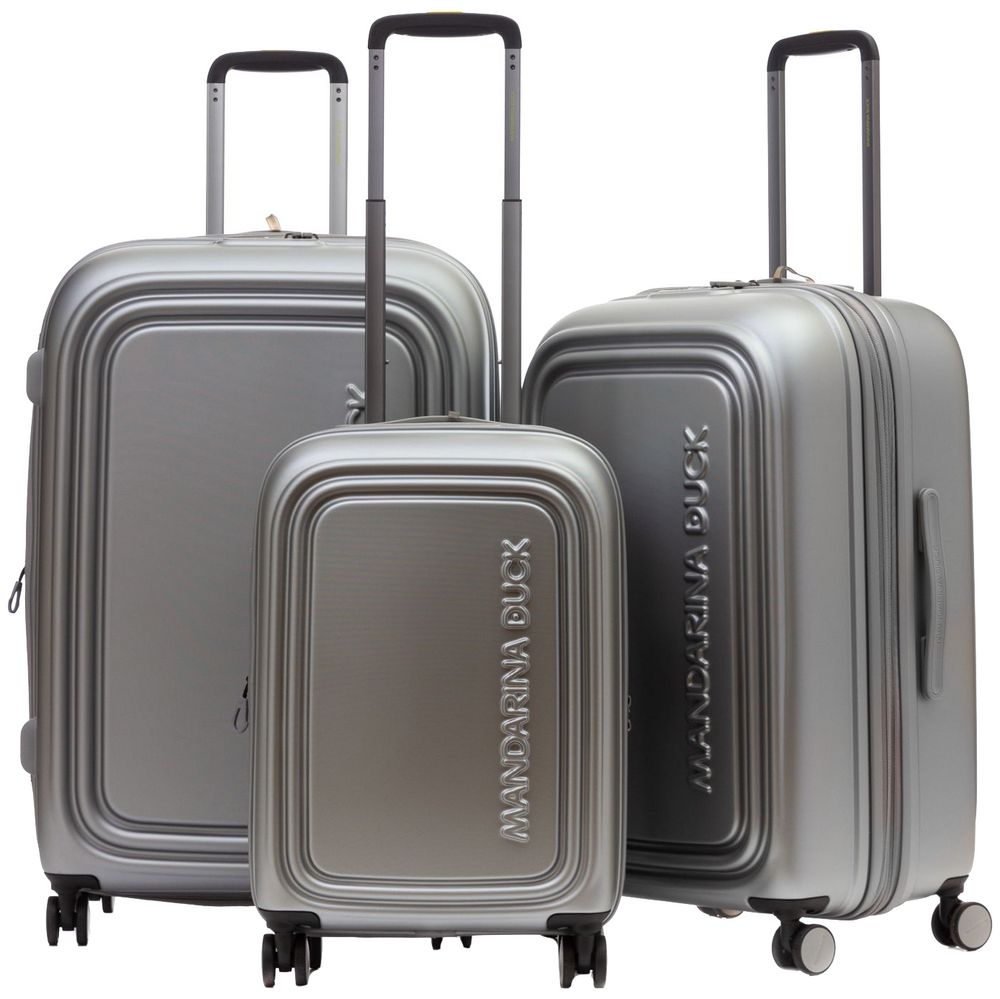 Чемодан Logoduck L, серебристый — изображение 11