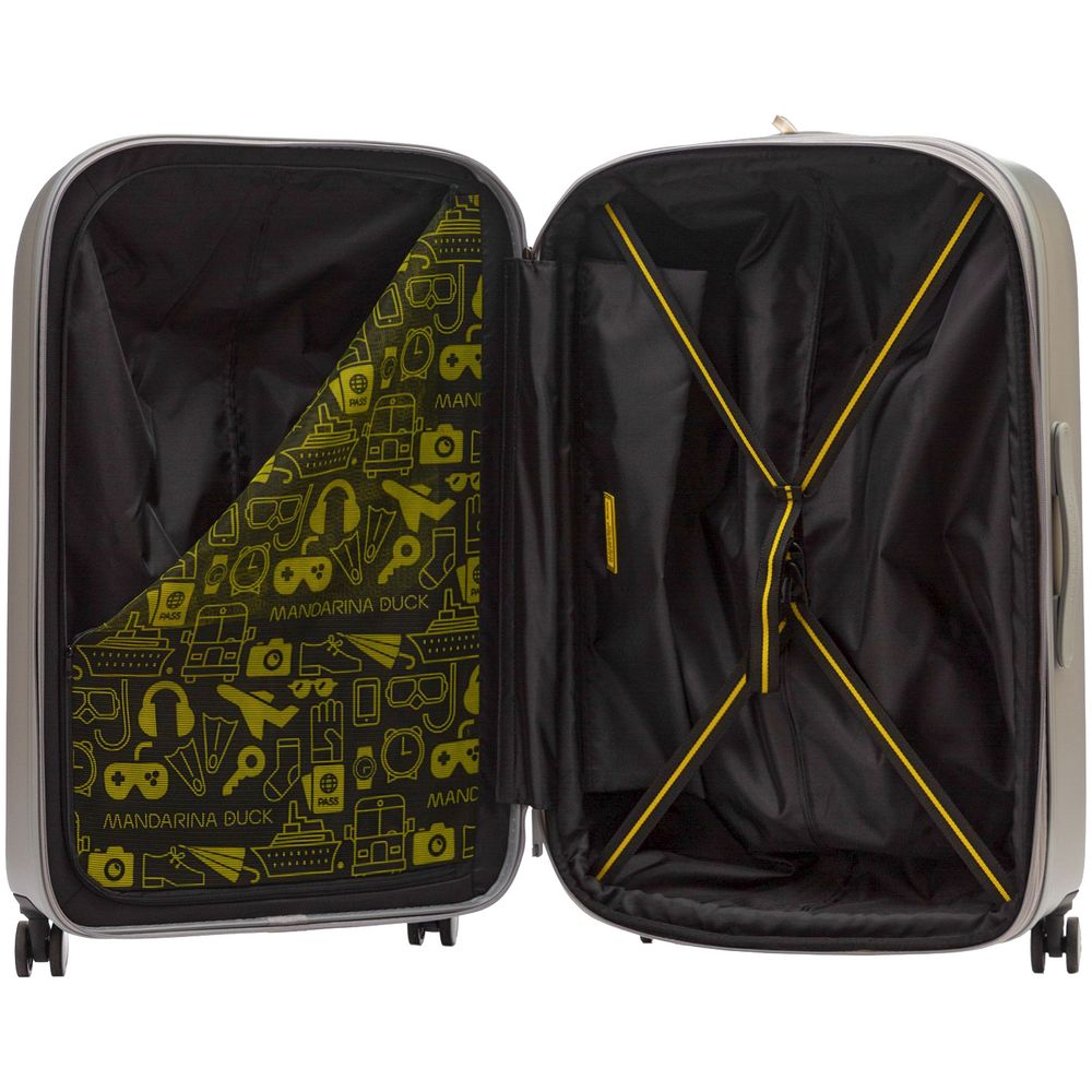 Чемодан Logoduck L, серебристый — изображение 4