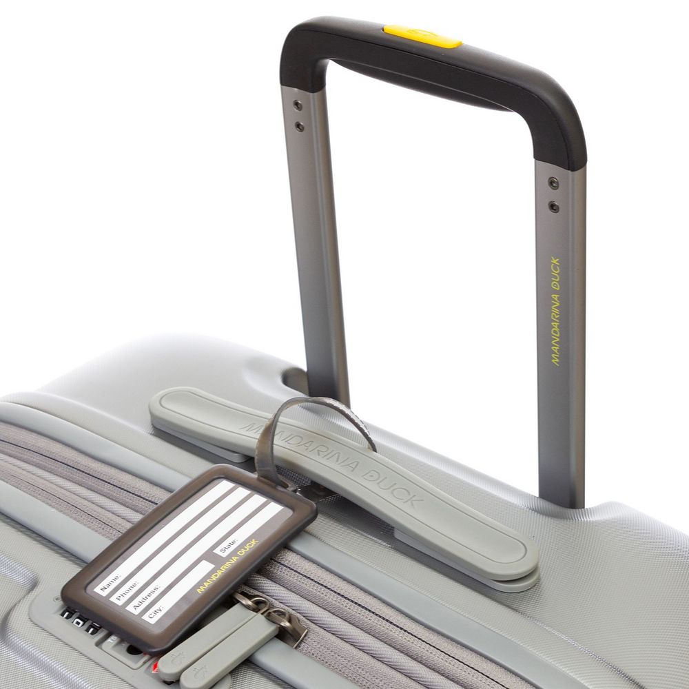 Чемодан Logoduck L, серебристый — изображение 5