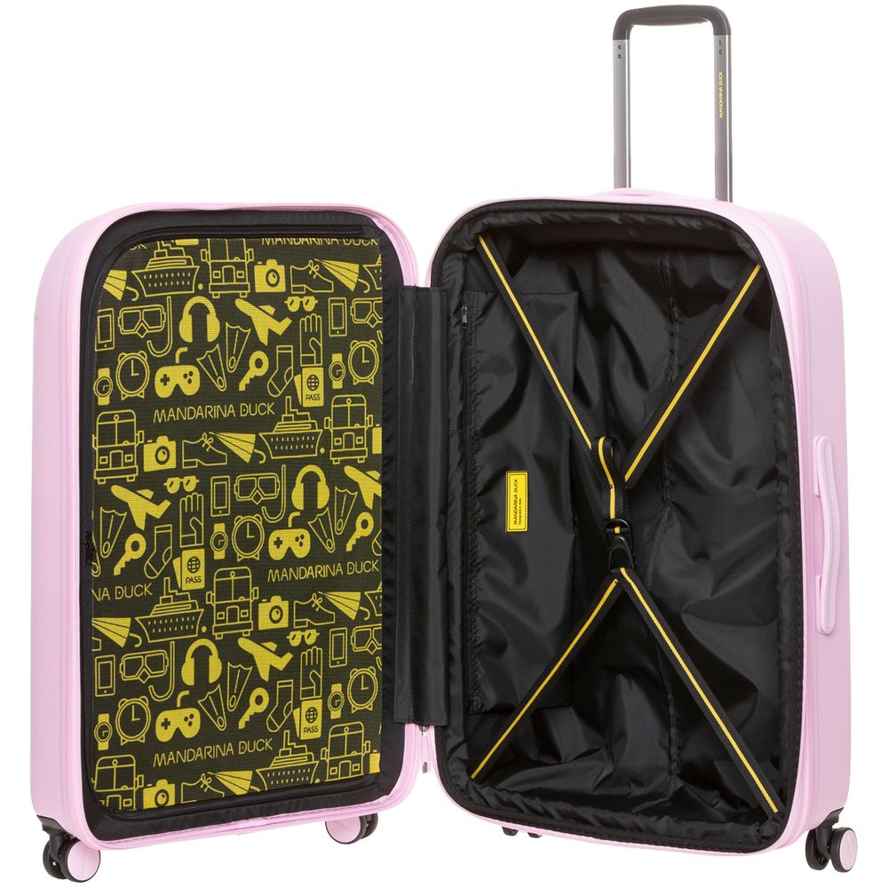 Чемодан Logoduck L, розовый — изображение 4