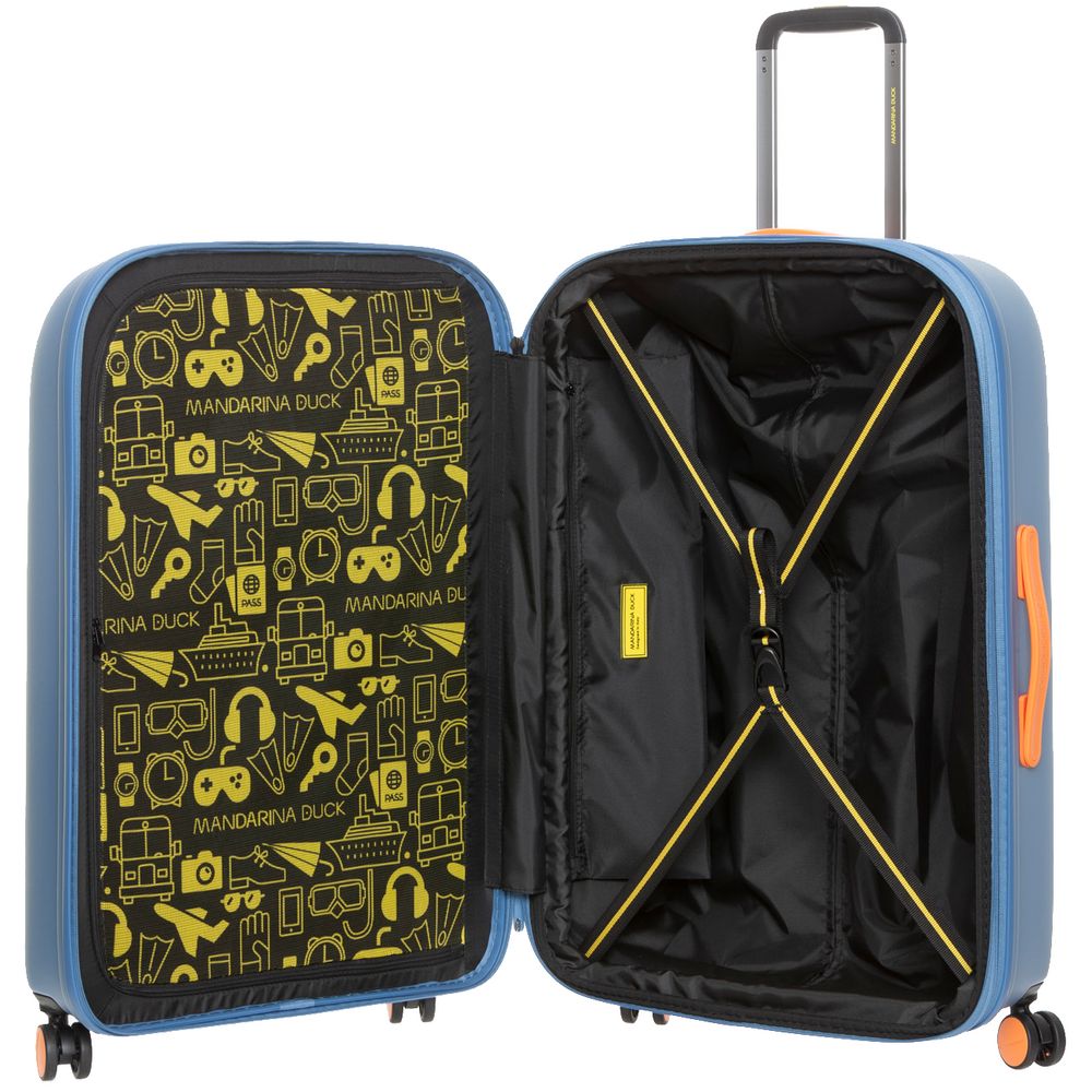 Чемодан Logoduck L, джинсовый — изображение 4