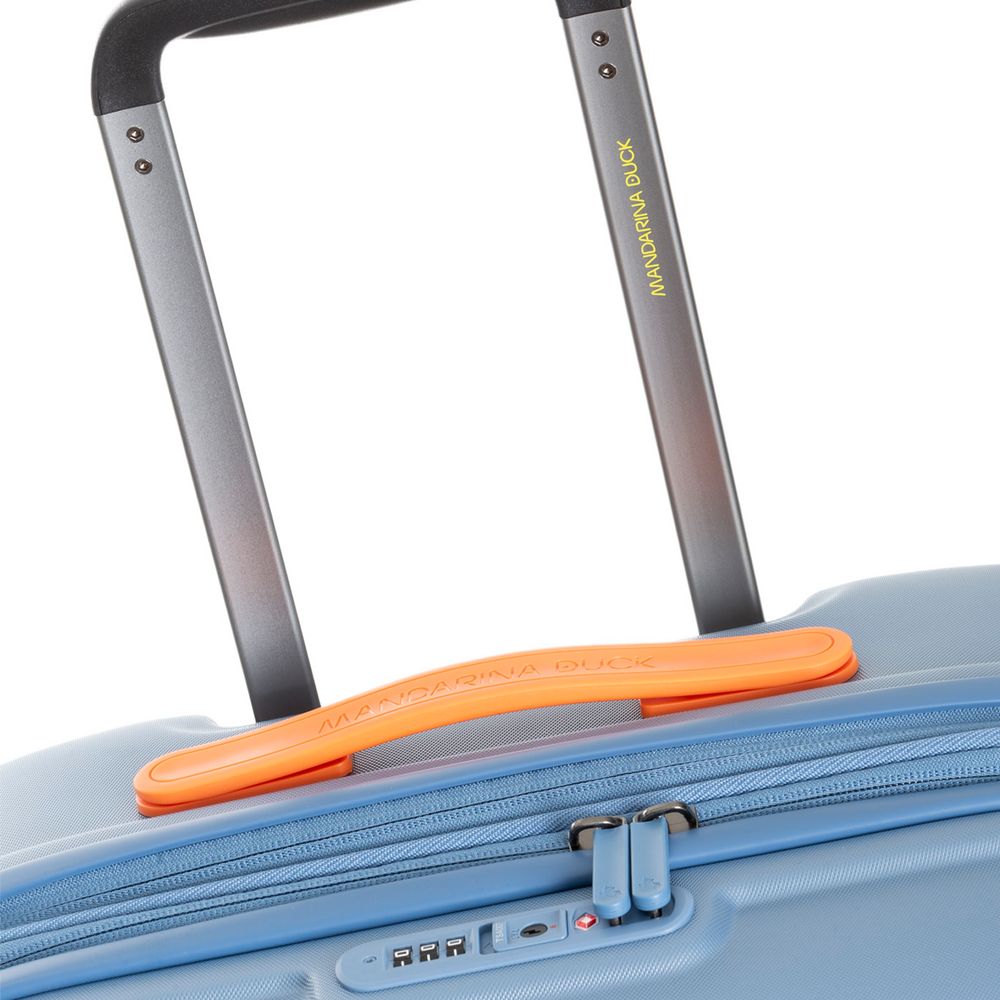 Чемодан Logoduck L, джинсовый — изображение 5