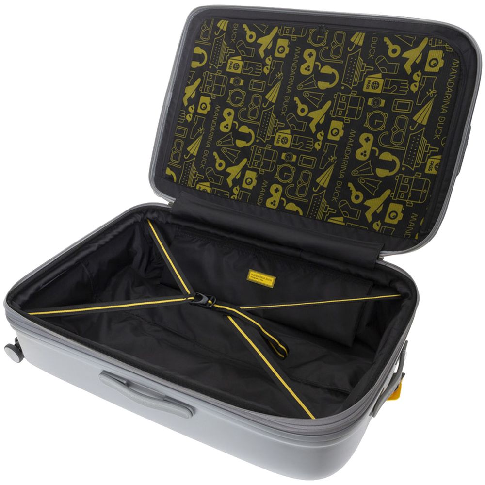 Чемодан Logoduck XL, серебристый — изображение 4