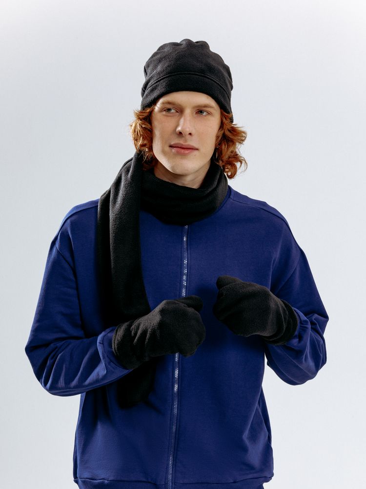 Шапка Fleecy, черная — изображение 9