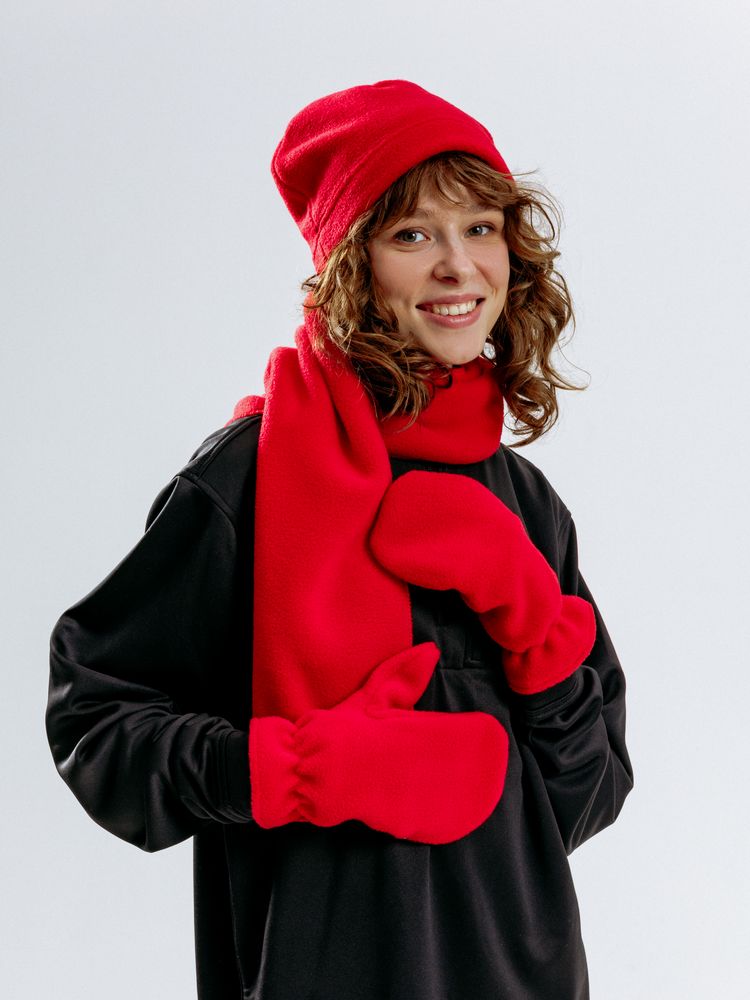 Шапка Fleecy, красная — изображение 6