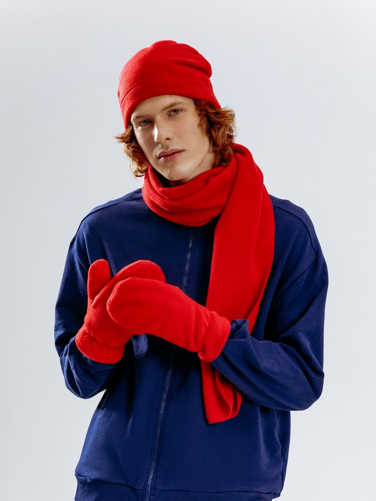 Варежки Fleecy, красные — изображение 8