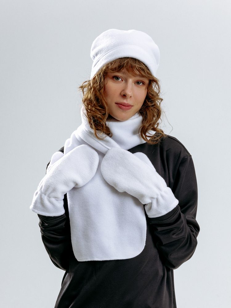 Шарф Fleecy, белый — изображение 7