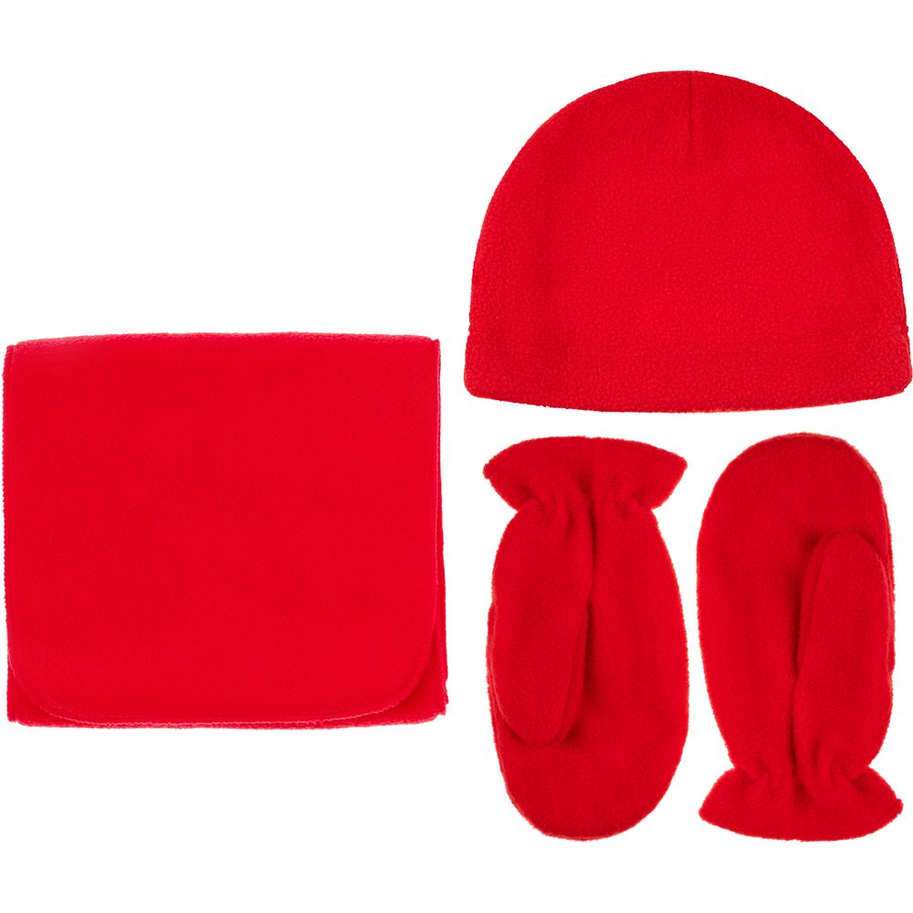 Варежки Fleecy, красные — изображение 4