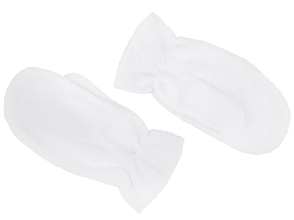Варежки Fleecy, белые — изображение 3