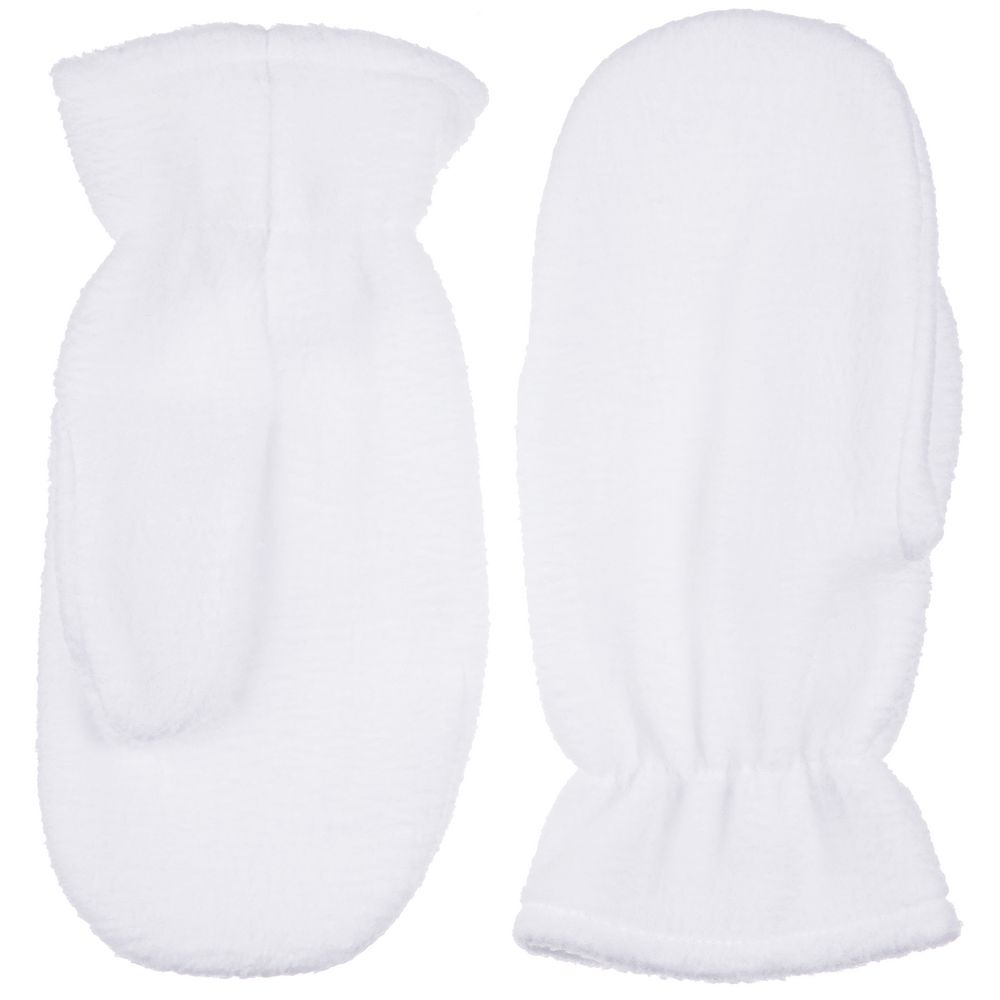 Варежки Fleecy, белые — изображение 2