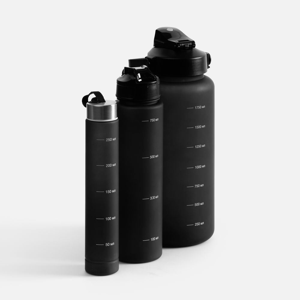 Набор спортивных бутылок Aquapack, черный — изображение 4