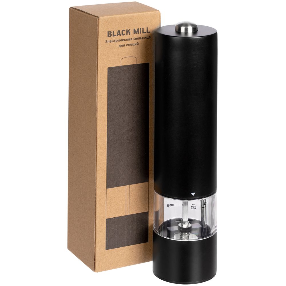 Электрическая мельница для специй Black Mill, черная — изображение 5