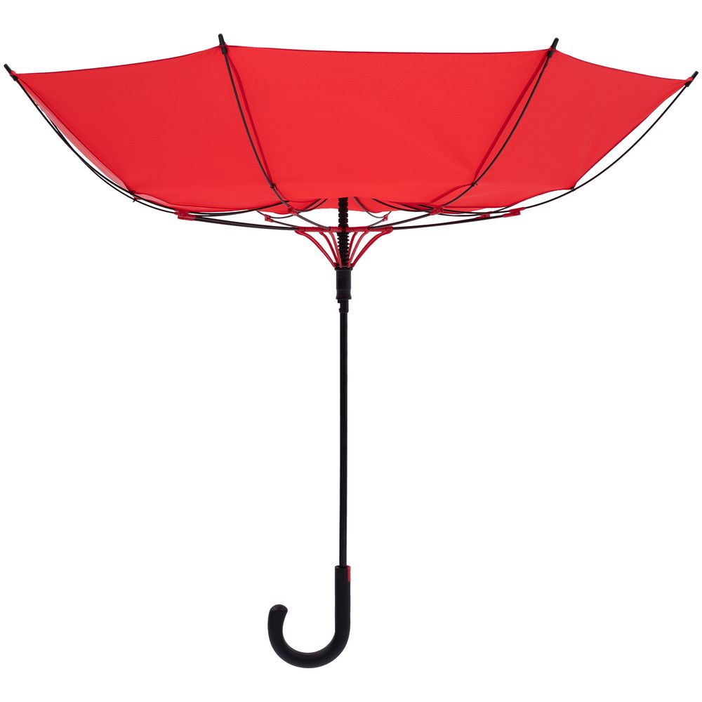 Зонт-трость Undercolor с цветными спицами, красный — изображение 3