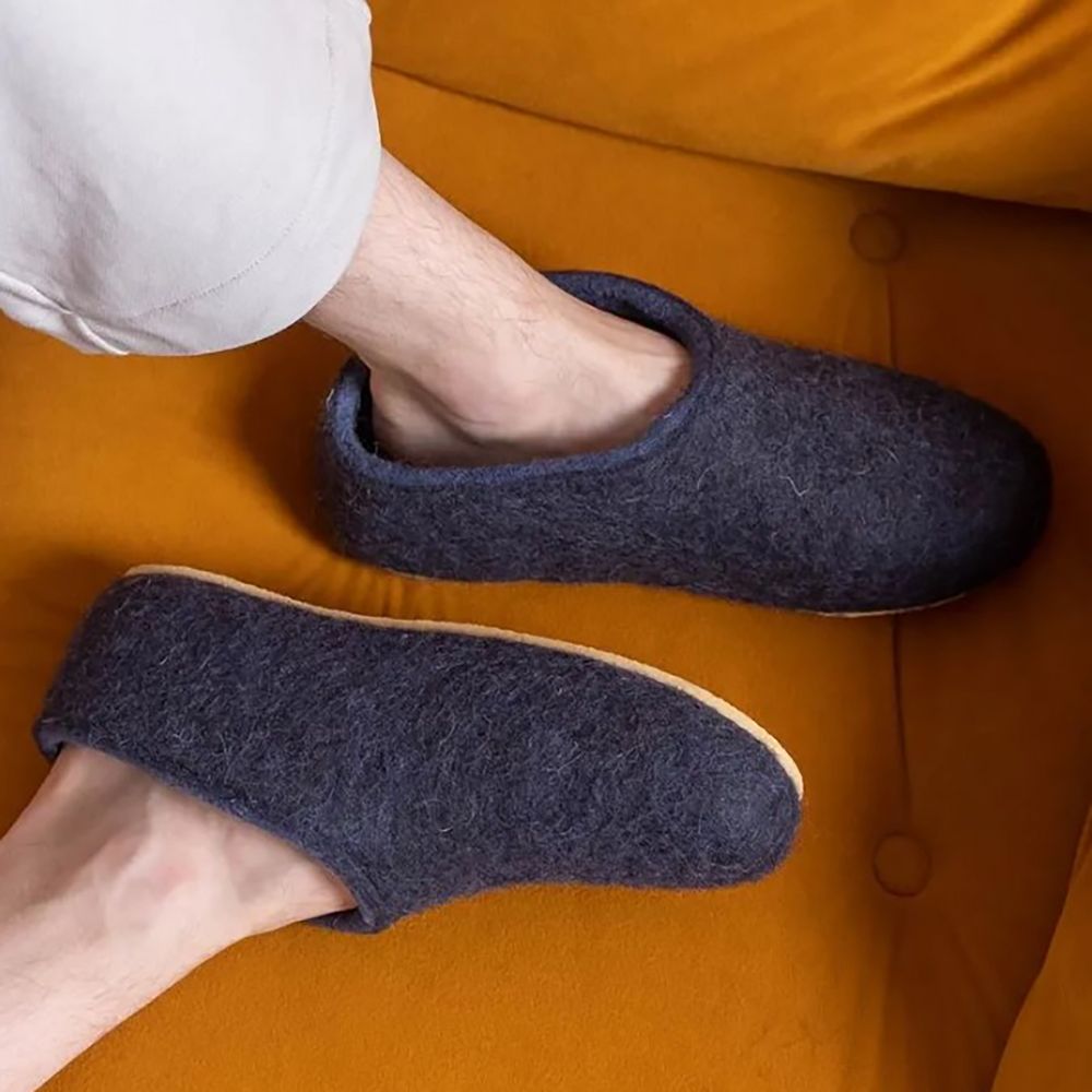 Домашние валенки Cant, темно-синие (клякса) — изображение 6