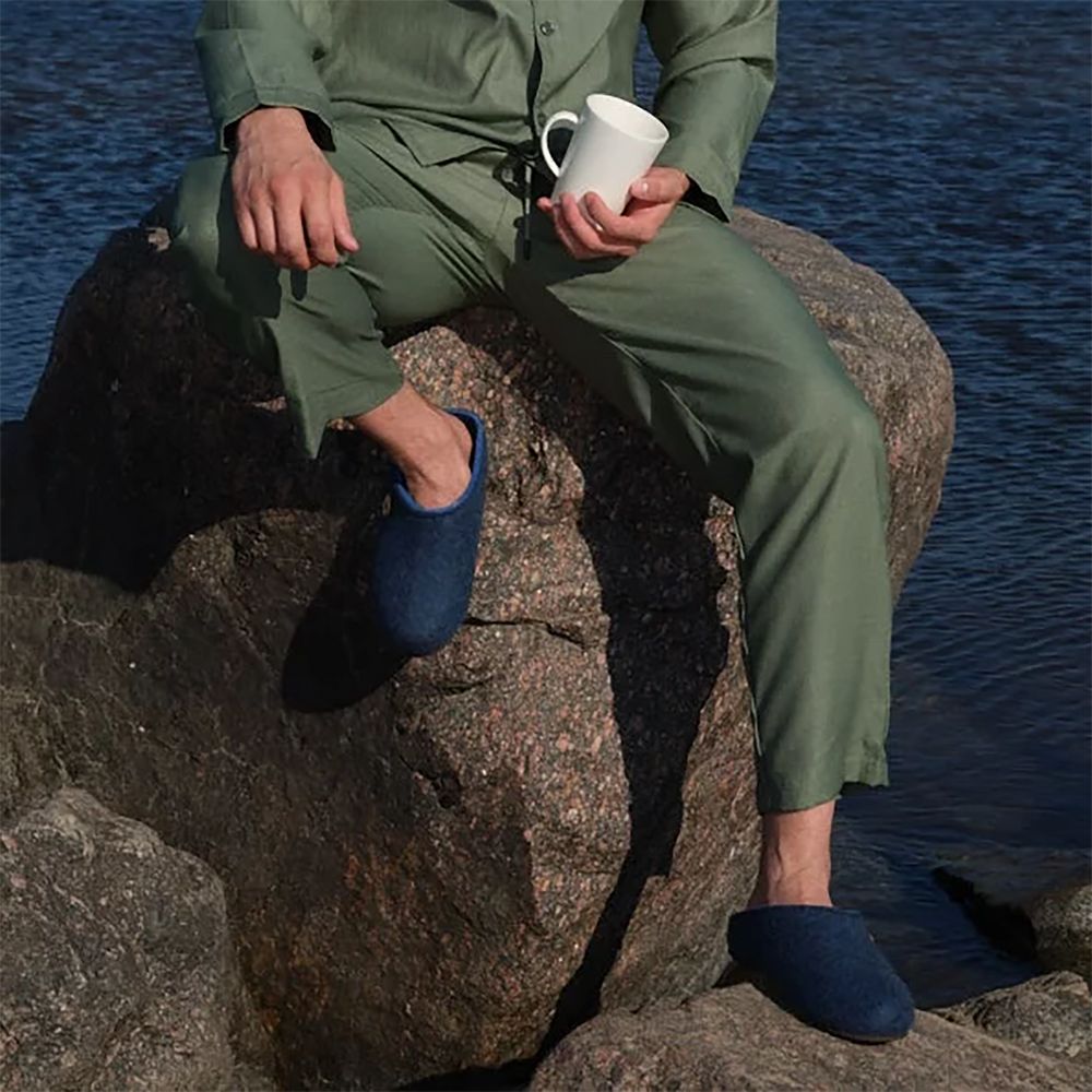 Домашние валенки Step, темно-синие (индиго) — изображение 9