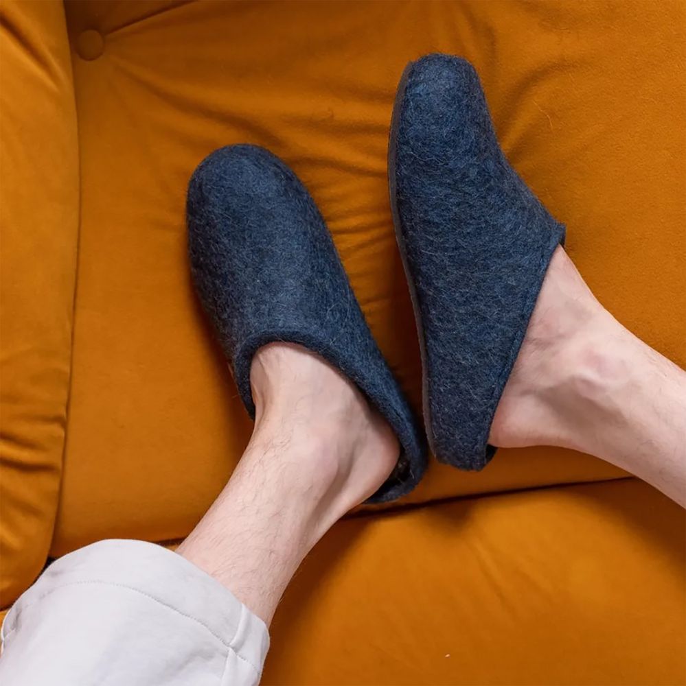 Домашние валенки Step, темно-синие (индиго) — изображение 8