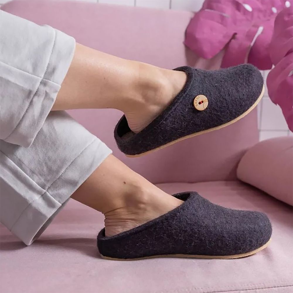 Домашние валенки Step, темно-синие (клякса) — изображение 4