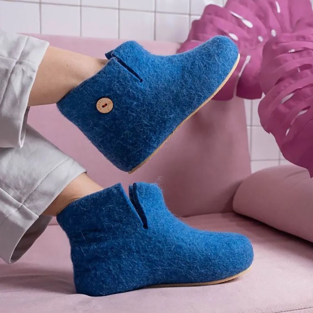 Домашние валенки Wild, синие (василек) — изображение 6