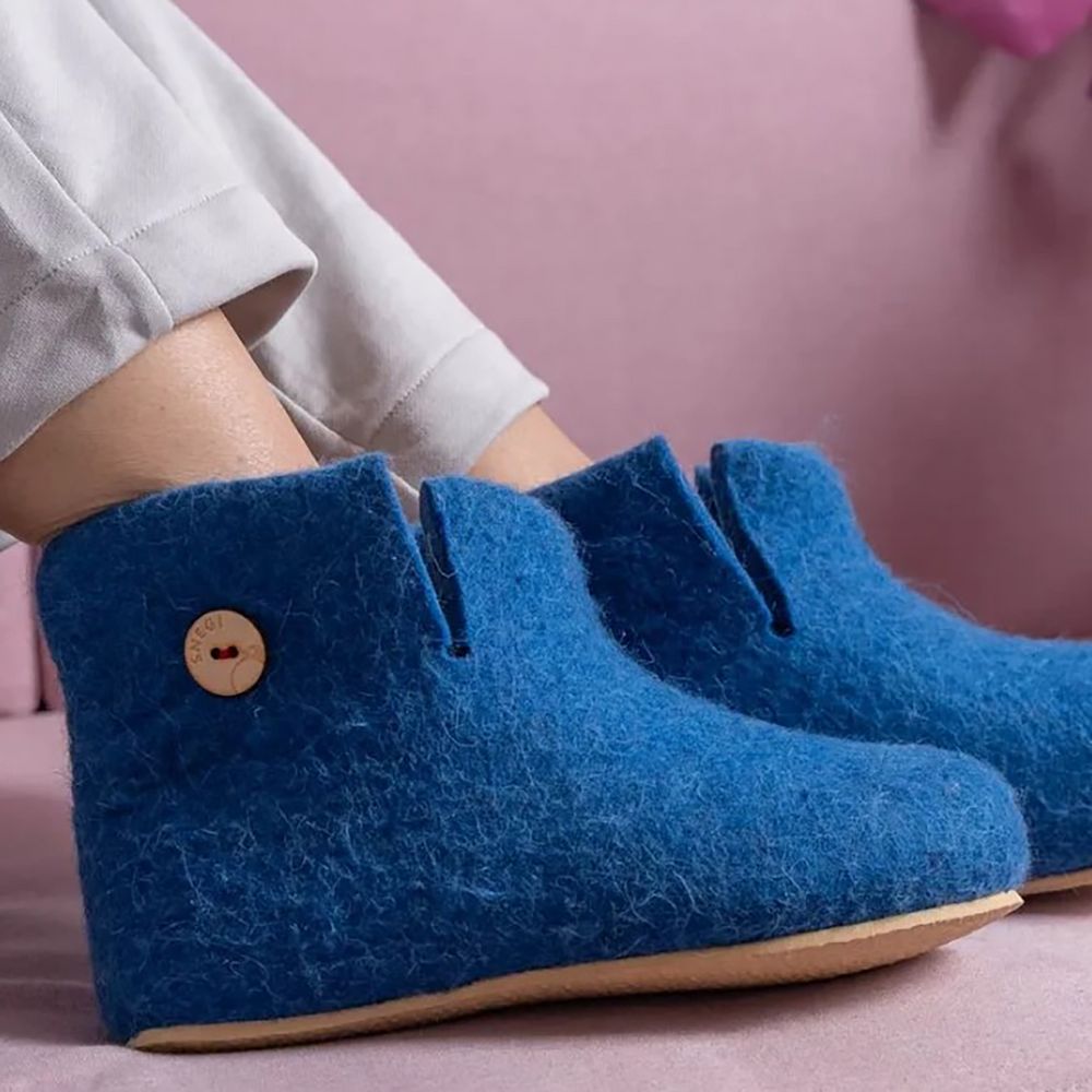 Домашние валенки Wild, синие (василек) — изображение 8