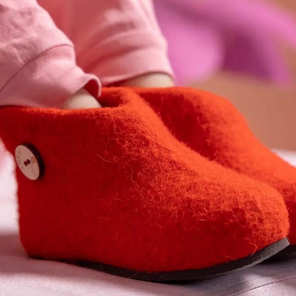 Домашние валенки Wild, красные — изображение 6