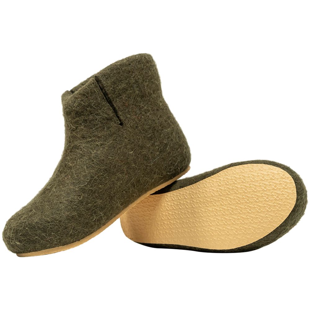 Домашние валенки Wild, зеленые (олива) — изображение 5