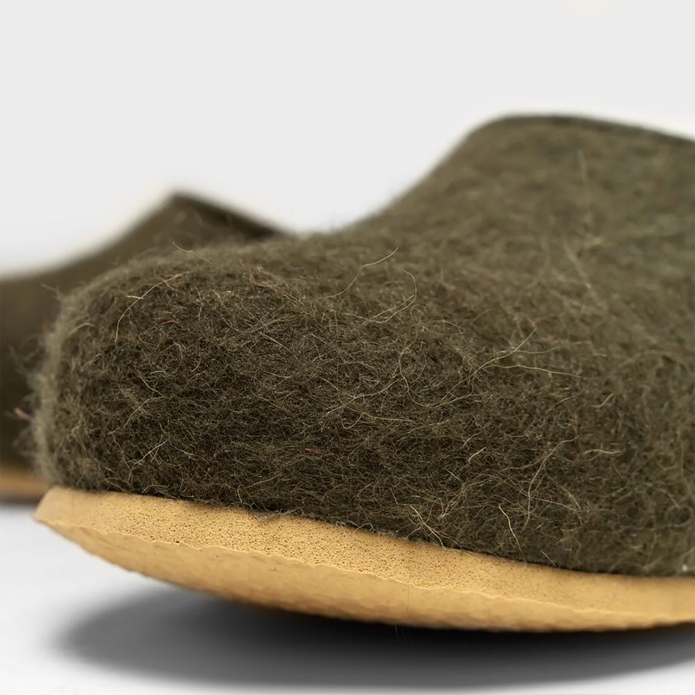 Домашние валенки Wild, зеленые (олива) — изображение 2