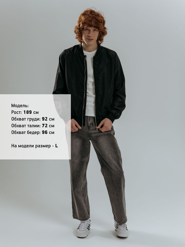 Бомбер Wigton, черный — изображение 13