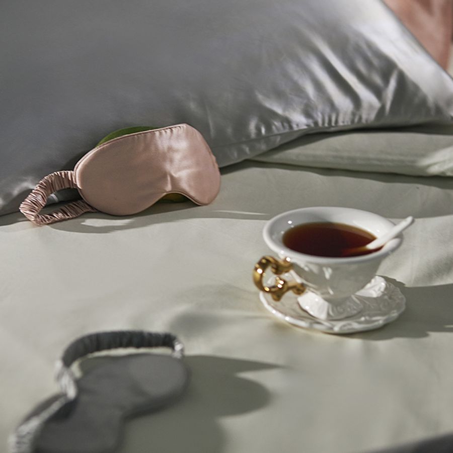 Маска для сна Essential, розовая (пыльная роза) — изображение 3