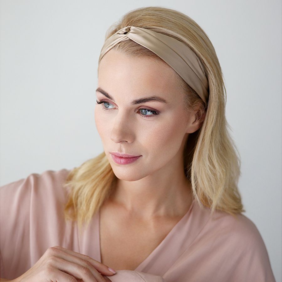 Повязка для волос Essential, бежевая — изображение 3