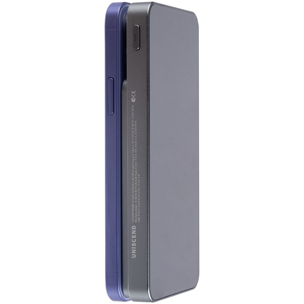 Магнитный беспроводной аккумулятор Cooper Prime 10000 мАч, темно-серый — изображение 2