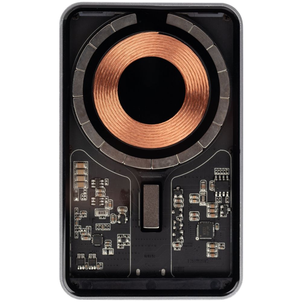 Магнитный беспроводной аккумулятор Cooper Ergo 5000 мАч, серебристый — изображение 3