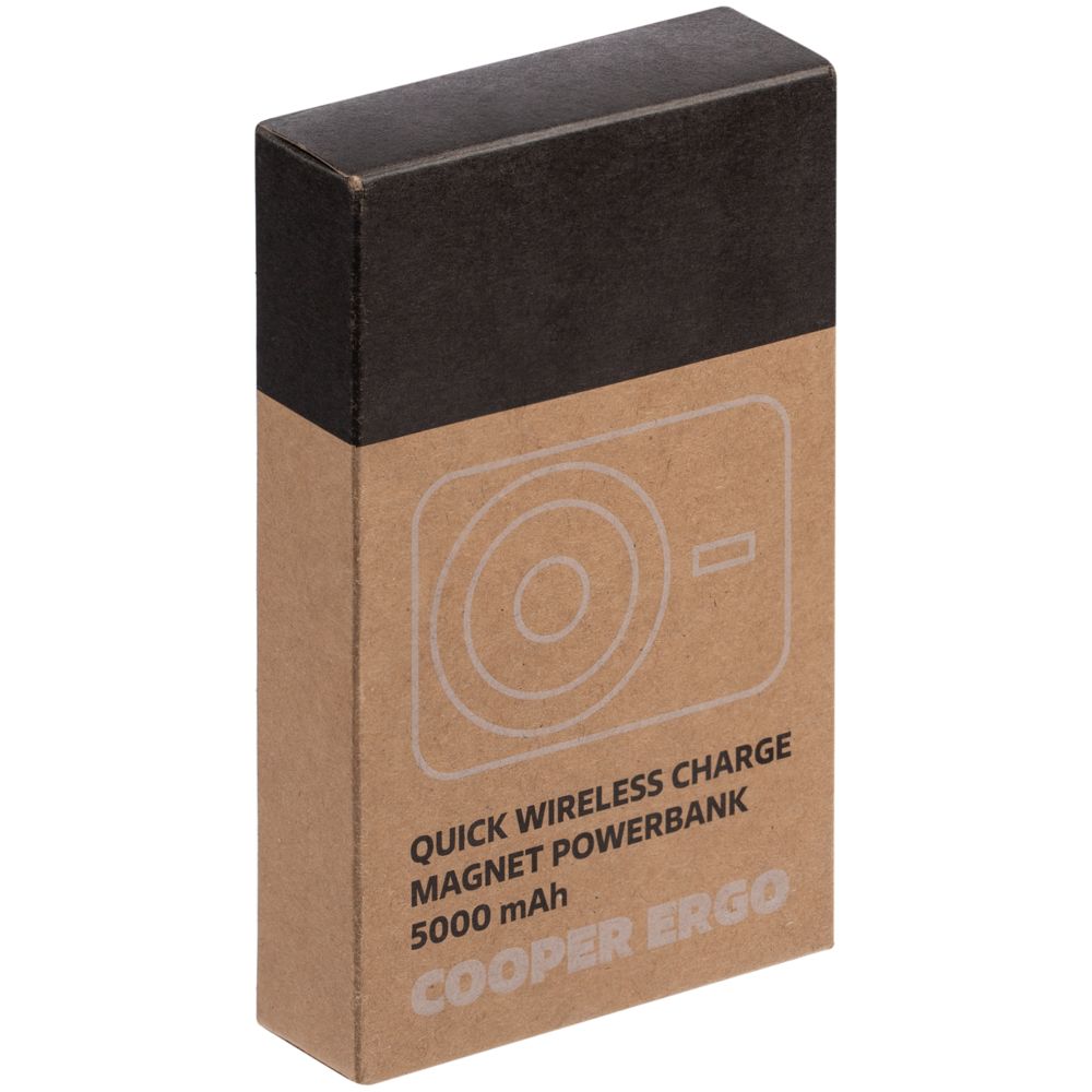 Магнитный беспроводной аккумулятор Cooper Ergo 5000 мАч, темно-серый — изображение 10