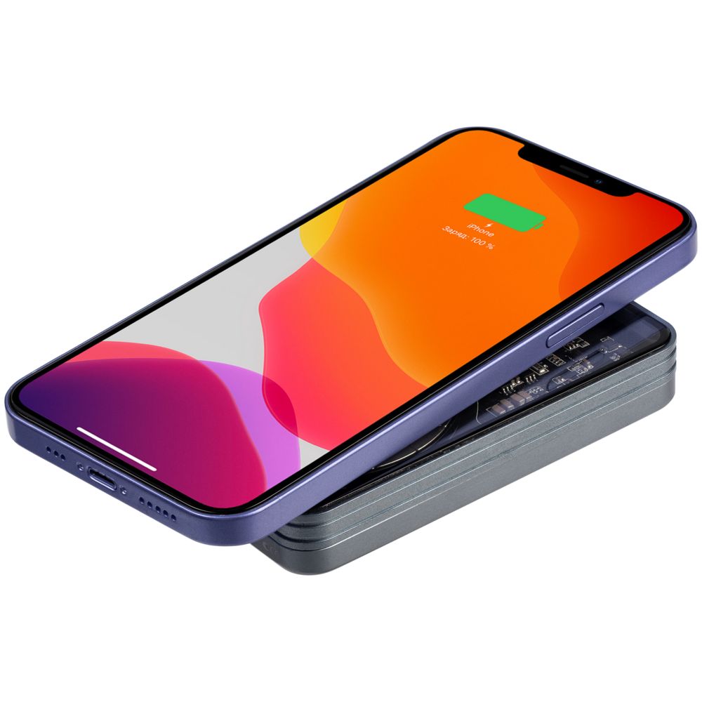 Магнитный беспроводной аккумулятор Cooper Ergo 5000 мАч, темно-серый — изображение 9