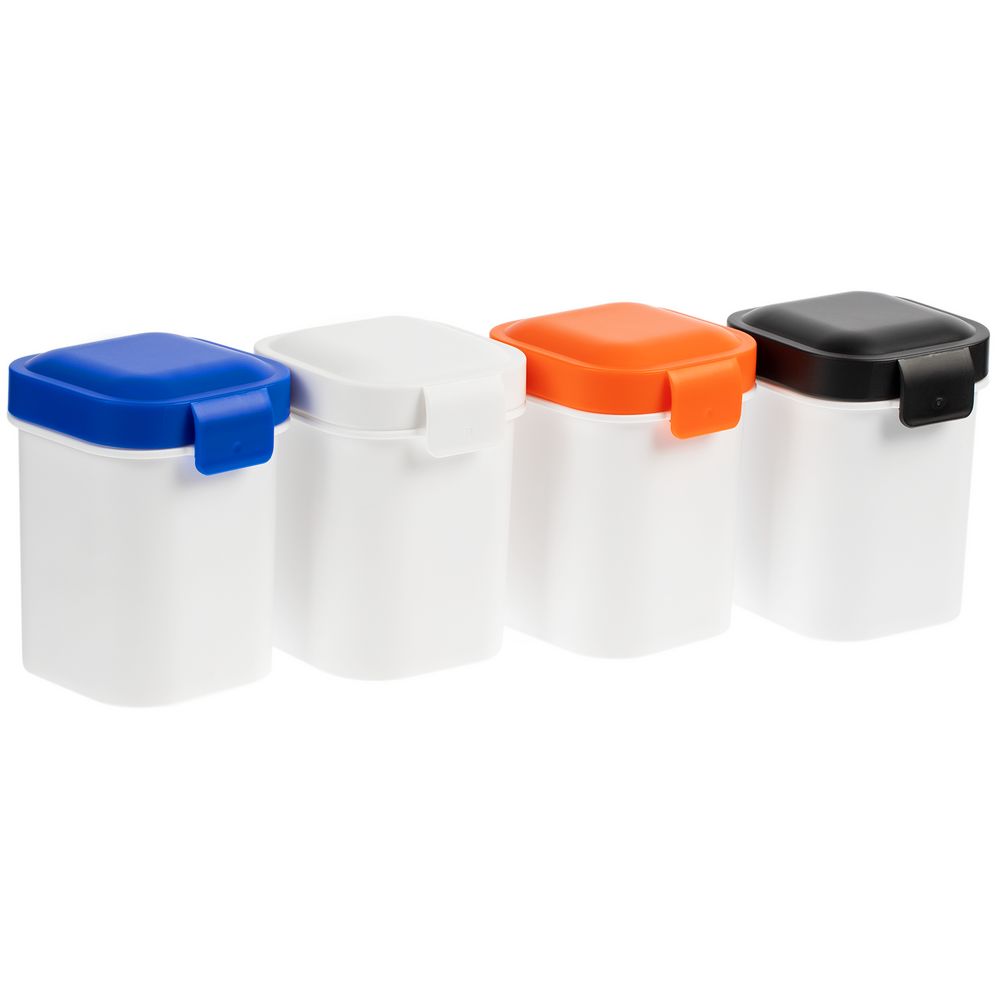 Ланчбокс для снеков Lunch Crunch, белый с оранжевым — изображение 3