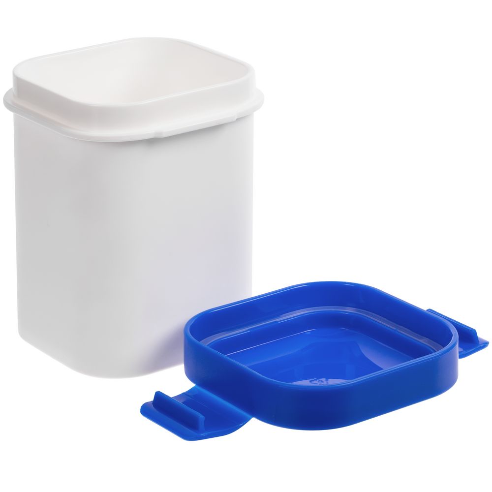 Ланчбокс для снеков Lunch Crunch, белый с синим — изображение 2