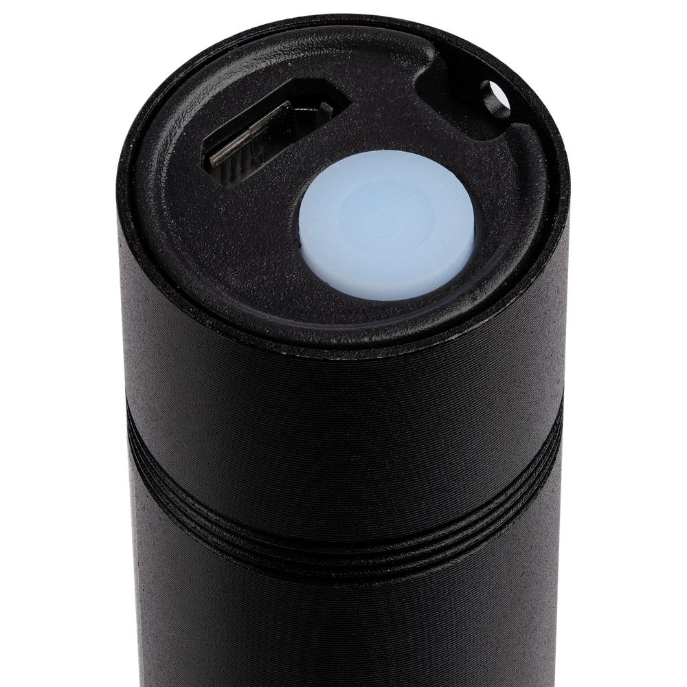 Фонарик аккумуляторный с фокусировкой луча Kirk, черный — изображение 4