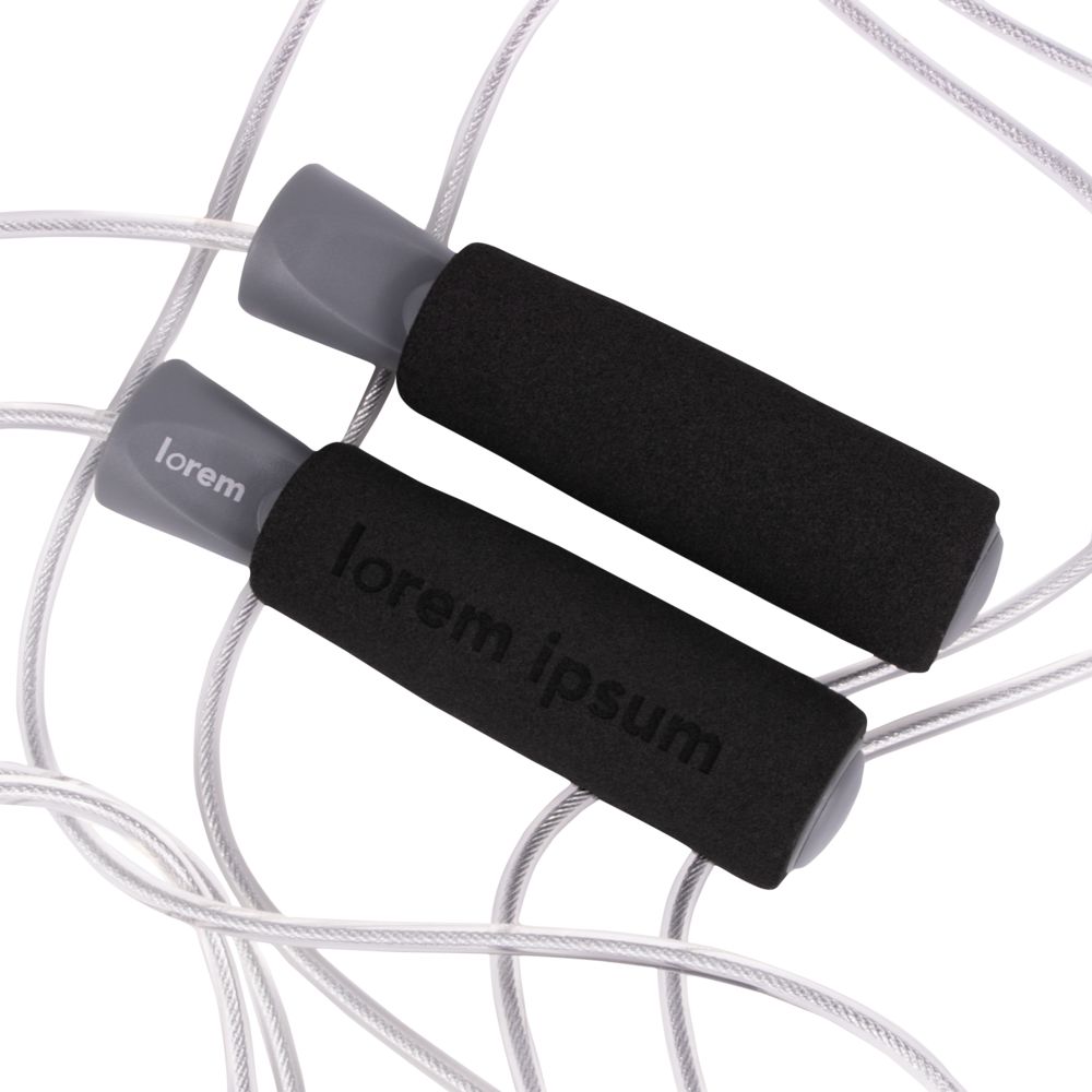 Скакалка скоростная Arriba, черная с серым — изображение 2