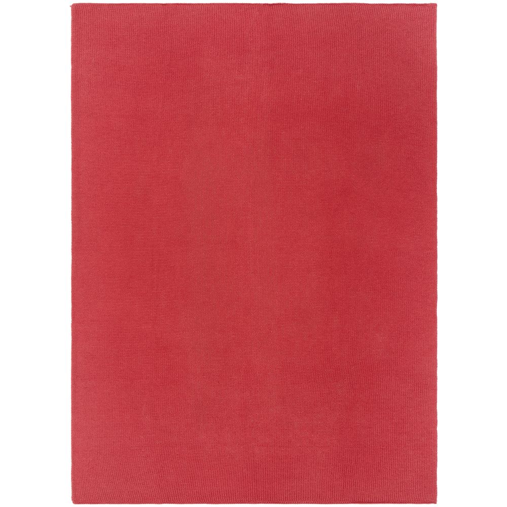 Плед Knitly, красный (коралл) — изображение 4