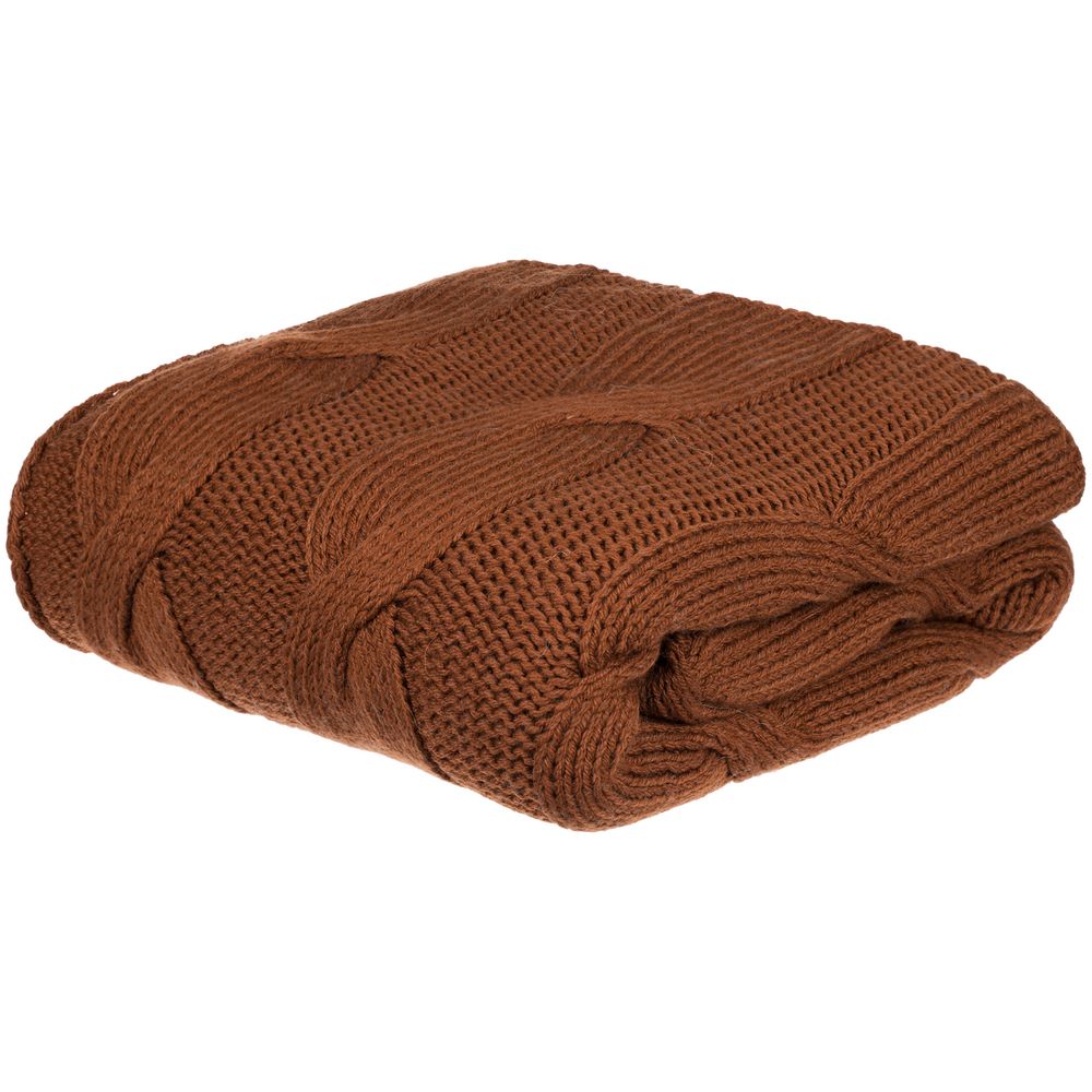 Плед Snefald, коричневый (темное золото) — изображение 2