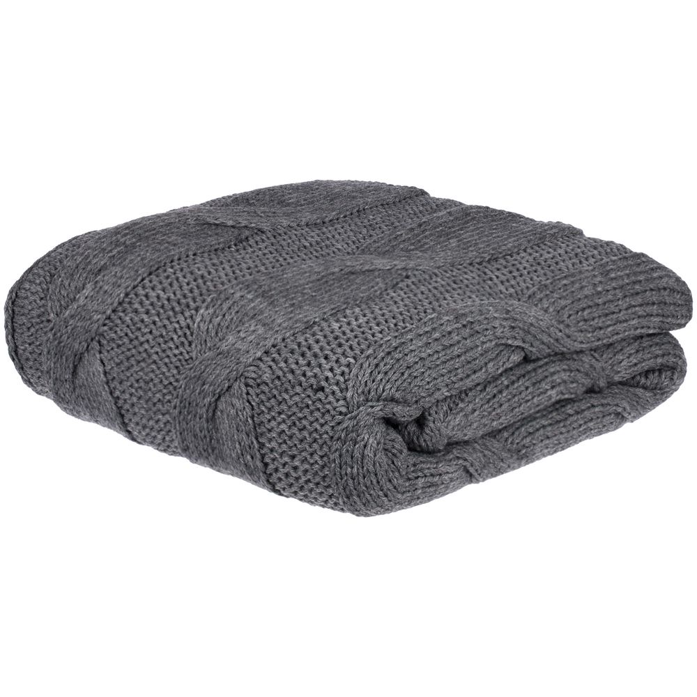 Плед Snefald, серый (маренго меланж) — изображение 2