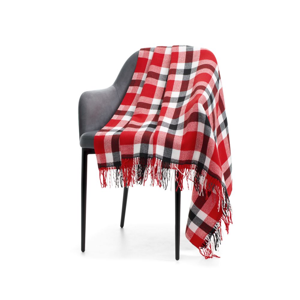 Плед «Валдай», красный — изображение 4