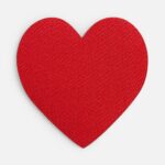 Наклейка тканевая Lunga Cor, M, красная